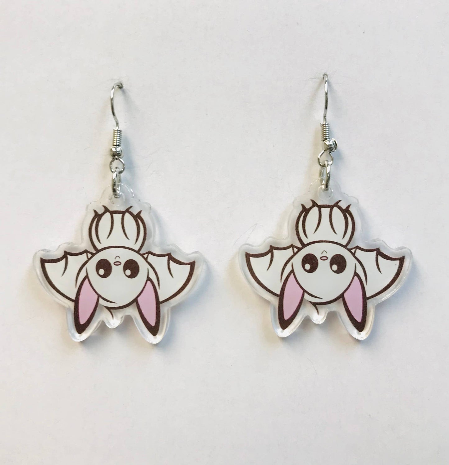 Bat Earrings (white version)