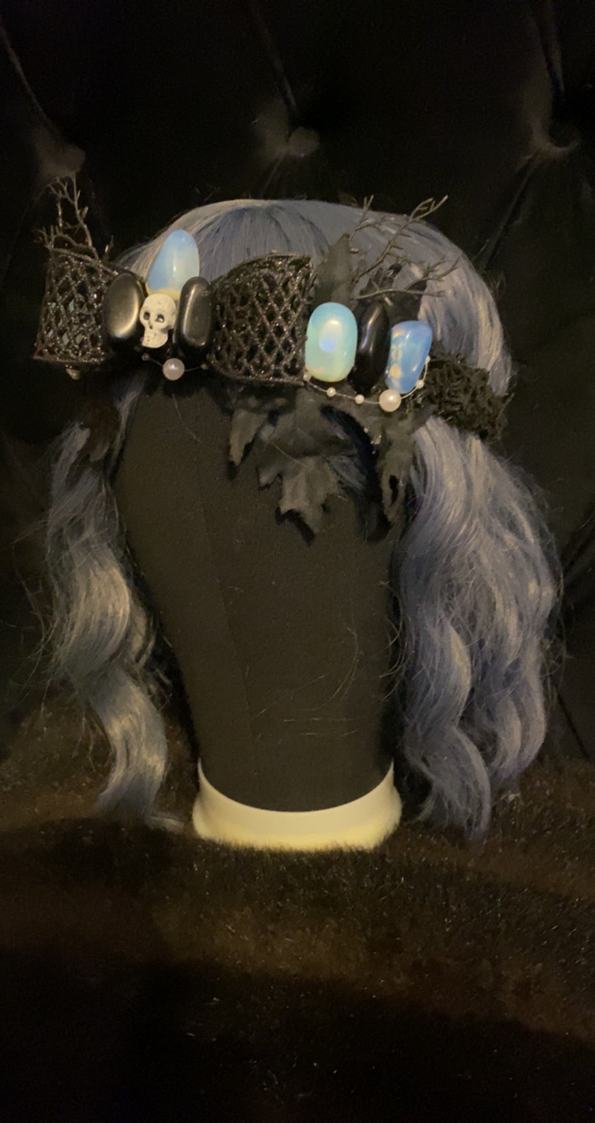 Opalite Skull Crown