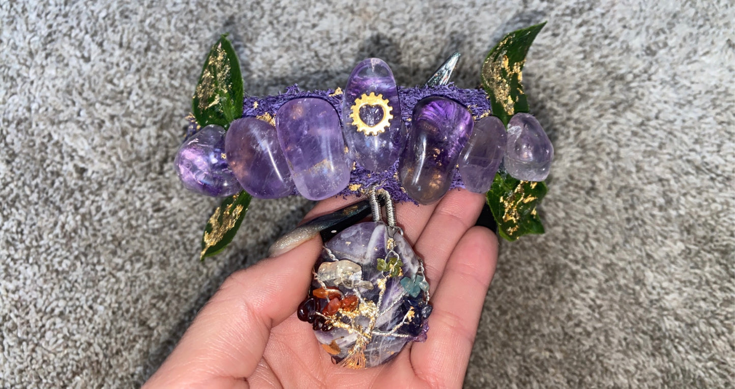 Amethyst Elven Crown