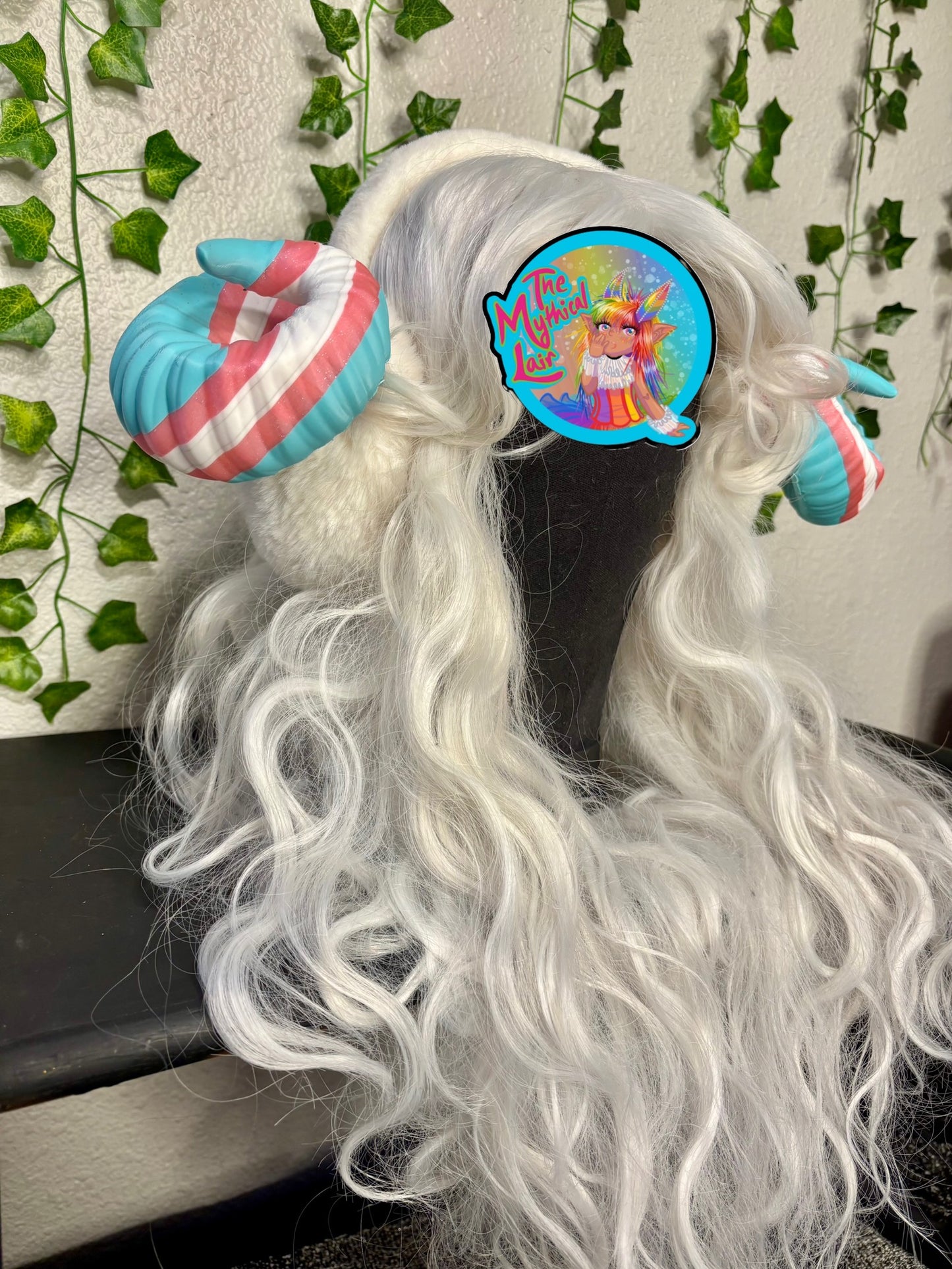 Trans CUSTOM ear muff rams horns