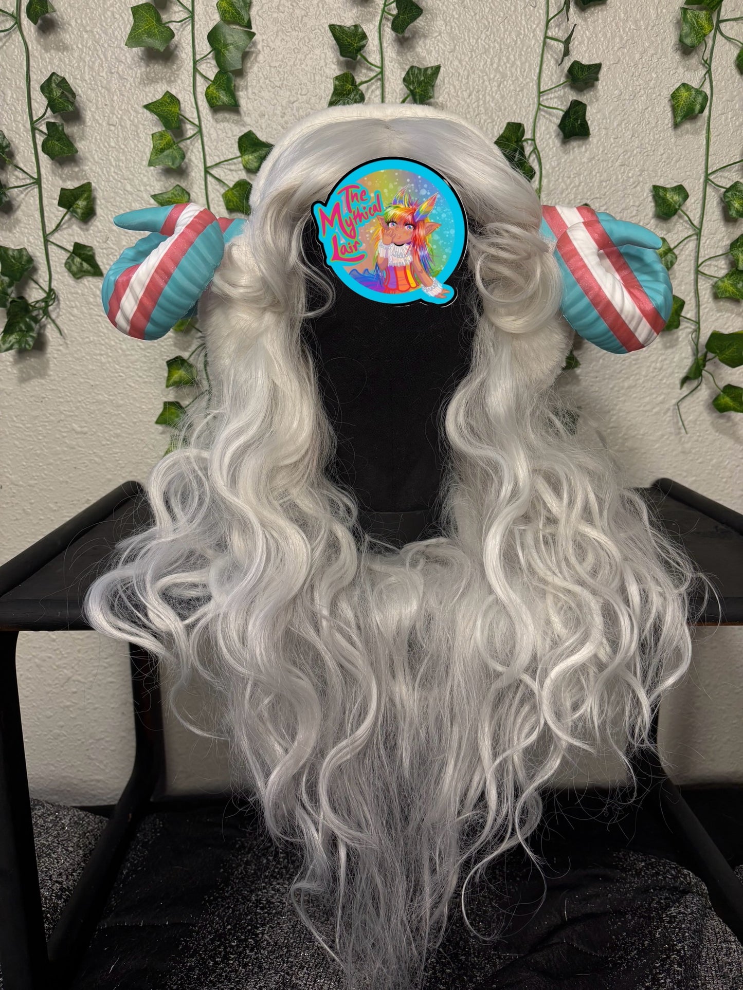 Trans CUSTOM ear muff rams horns